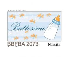 Pianeta Confetti Lot de 100 bonbonniÃ¨res pour baptÃªme denfant avec biberon, bleu