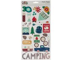 Simples étages Cabin Fever Stickers pour Panneaux daggloméré, Multicolore, 33.02 x 16.51 x 0.15 cm