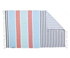 baidani Candy (Greyblue de ZusenZomer Casablanca Serviette Fouta 90Â x 160Â cm), Coton, Multicolore, 160Â x 90Â cm