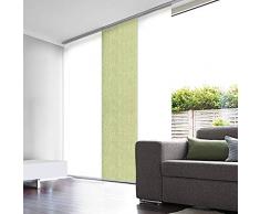 MADECOSTORE Panneau Japonais Tamisant Paille Tissée - Vert fougère - L60 x H300cm