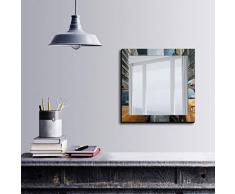 Bonamaison DÃ©coration Murale Impression sur Miroir EncadrÃ© sur Toile, Dimensions: 50 x 50 Cm - ConÃ§u et fabriquÃ© en Turquie