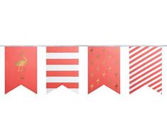 DELIGHT DEPARTMENT DD.14.13.1 Drapeau de fÃªte Art Moderne 26 x 25 x 1 cm Rouge