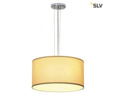 SLV Suspension SOPRANA PD-5 Acier | Abat Jour Textile Beige | E - A+