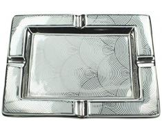 J. Kersten Cendrier en cÃ©ramique ArgentÃ© 20 x 15 x 3 cm