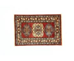 Eden Carpets Kazak Super Tapis noué à la Main, Laine, Multicolore, 59 x 89 cm