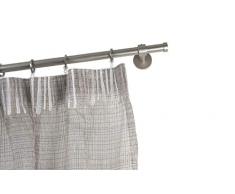 InCasa Tringle Ã Rideaux: Ã 20 mm, L. 340 cm. en Acier satinÃ©, avec Supports 10 cm â Complet