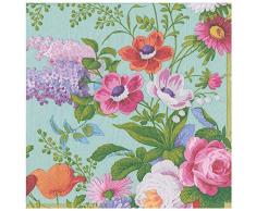 Caspari 14471D Lot de 20 serviettes de table en papier Motif jardin Ã©douardien