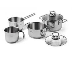Excelsa Lot de 6 casseroles en acier 18/10