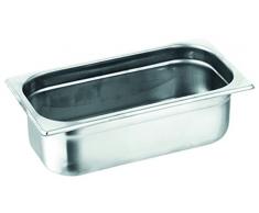Decora Table en Acier Inoxydable Pan 1/3, 32Â x 17Â x 6.5Â cm, Argent