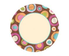 Amscan Assiettes En Carton Cocoa (26,7Cm) - Taille Unique