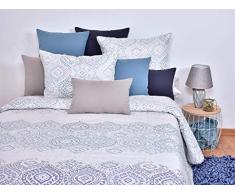 MI CASA 235 x 270 Boutis ISI AZ (135) + 2FC 50 x 70 cm, Coton, 50% Polyester, Bleu