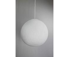 Cotton Ball Lights Lampe suspension 25Â cm, coton, blanc