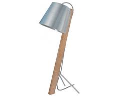 Tosel 90085 Fitzgerald Lampe de Bureau Bois Hêtre/Tôle Acier/Peinture Ãpoxy Aluminium 220 x 600 mm