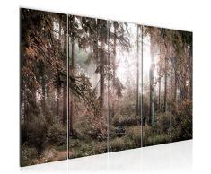 Tableau decoration murale Paysage de la forÃªt 200 x 80 cm - XXL Impression sur Toile Salon Appartment 5 Parties - prÃªt Ã accrocher - 608355c