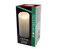 Konstsmide 1843-100 Bougie en Cire à LED, Plastique, 0.1 W, Blanc, 1 x 1 x 1 cm