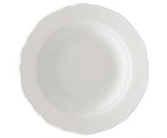 Hutschenreuther 02013-800001-10121 Assiette avec Aile 21 cm Creuse, Porcelaine, Blanc