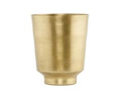 House Doctor Oli Pot de Fleurs en Laiton plaquÃ© 14,5 x 14,5 cm