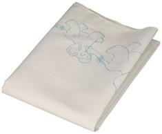 Jack Dempsey MÃ©lange de Coton pour Enfants Embouti Taie doreiller avec Blanc Perle Edge-Elephant Train