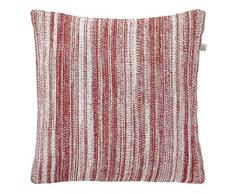 Dutch Decor Coussin Tainer 45x45 cm Rouge - Coussins Déco - Oreiller Décoratif - Déhoussable - Zippé
