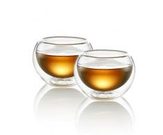 Tea Soul B6021493 Tasse Double Couche de Verre 60 ml