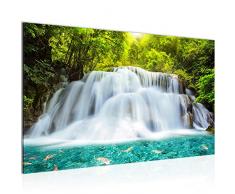 Tableau decoration murale Paysage de cascade - XXL Impression sur Toile Salon Appartment 1 Parties - prÃªt Ã accrocher - 603514a