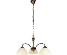 Rabalux Regina, lampe de table, Verre Métal, marron, 3-flammig, E14