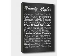 Bonamaison Peinture sur toile, multicolore, 70 x 100 cm - Conçu et fabriqué en Turquie