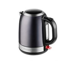 Bouilloire CONCEPT RK3252 de 1,2 l rotative Ã 360Â° avec indicateur de niveau deau avec filtre en acier inoxydable foncÃ©, design exclusif en acier inoxydable