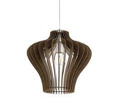 Eglo COSSANO Lampe en acier 60 W Nickel mat Suspension à 38 cm Nickel mat