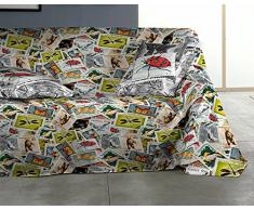 Martina Home tampons Plaid Multiusage, Tissu, Multicolore, 180Â x 270Â cm