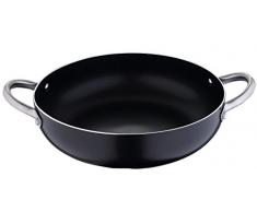 Masterpro Prochef peu profonde Pot de fleurs, Noir, 28Â x 7.5Â cm