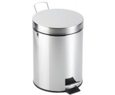 Zeller 2057376 Poubelle à pédale 5L, Plastique, Multicolore