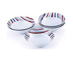 Renberg Starline - Set de 6 Bols de Porcelaine starline Blanc ø14 cms.