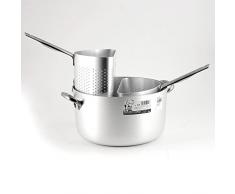 Agnelli Cocotte avec 2 colapsta spicchioi à 3 mm dépaisseur avec Deux poignées en Acier Inoxydable, diamètreâ¯: 340 mm Cod. alma15434