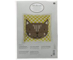 Rico Design Kit Chat Coussin 42/42Â cm, Multi