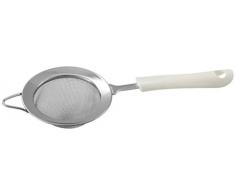 Fackelmann 49261 Passoire Arcadalina 10x24,5cm en PP/INOX, Acier Inoxydable, Blanc/Argent, 24,5 x 10 x 4 cm