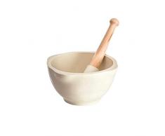Emile Henry EH010255B 0 Epure mortier et Pilon Couleur Blanc Craie
