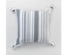 douceur dintérieur COUSSIN, Gris/Blanc, 40 x 40 CM