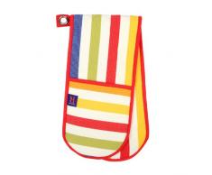 Dexam coton Gant double pour four de cuisine en régate à rayures Multicolore