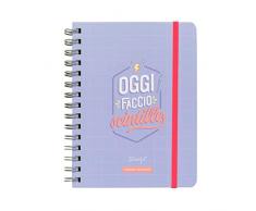 Mr Wonderful Sketch Agenda semainier 2019-2020, Multicolore, 15 x 19,5 x 2,5 cm