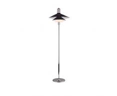 Lumineca Lampe sur pied avec deux tulipes métalliques Coffie Hon, 4 W, marron, diamètre 45 cm Hauteur : 160 cm.