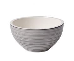 Villeroy & Boch Manufacture Gris Coque, handbemaltes vaisselle en porcelaine gris, grande qualité 600 ml Bol Blanc 12 x 12 x 10 cm