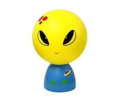Folky Folls IL-01101-20462 Gluk Lampe Drôle et Décorative LED pour Enfant Résine Bleu 16,5 x 16,5 x 25 cm