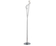 Ãtoiles 6 lumière halogène lampe sur pied Chrome et cristal 10 W