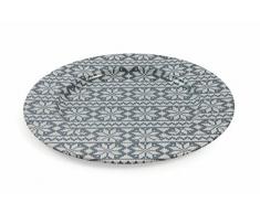 Villa dEste Home Tivoli Xmas Dessous de Plat, étain, Bleu, 33 cm