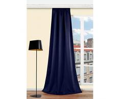 FENETRE SUR COUR Rideau Occultant 230G, Marine, Taille 140x250