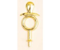 Club Green Plastique Sucette sur Tige Doré, Doré, 30 x 70 mm, Lot de 20