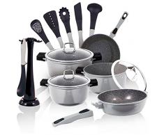 BERLINGER Haus Batterie de cuisine 15 pièces Granit Diamond Line