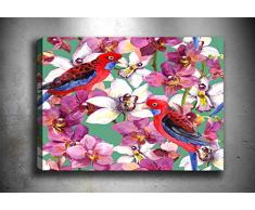 Bonamaison Peinture sur toile, multicolore, 40 x 60 cm - Conçu et fabriqué en Turquie