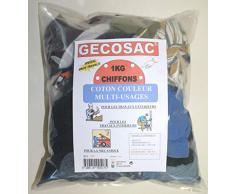 Gecosac Chiffons Coton Couleur Multi-usages, Universel, 80 x 120 et 100 x 150 mm